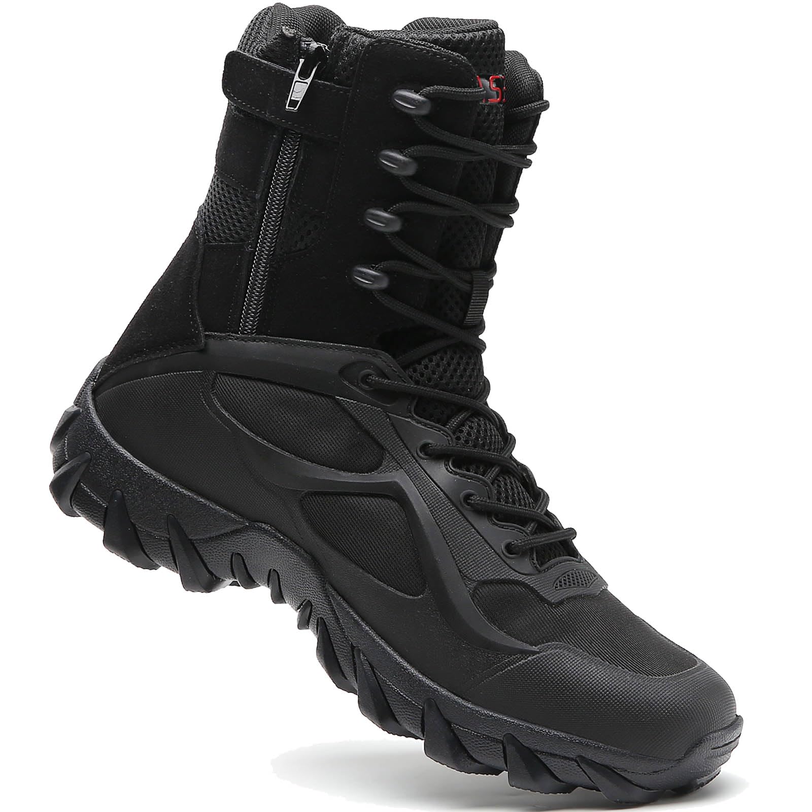 Mens Tactical Combat Boots Lightweight Military Work Shoes for Men | Tactical Boots Breathable Lightweight Combat Army Work Hiking Shoes