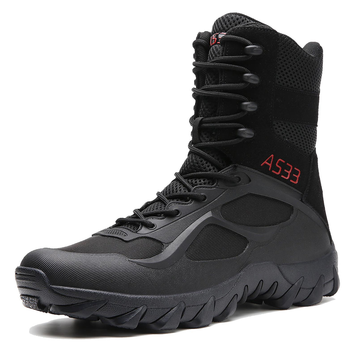 Zivopah Mens Tactical Combat Boots Lightweight Military Work Shoes for Men | Tactical Boots Breathable Lightweight Combat Army Work Hiking Shoes